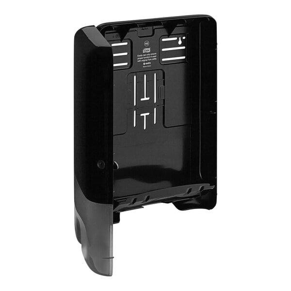 A black plastic Tork Xpress wall-mount hand towel dispenser.