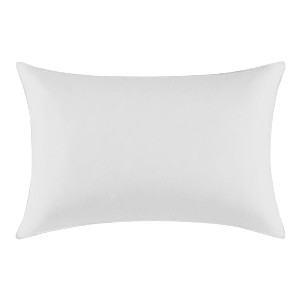 A white rectangular FeatherBest by Pacific Coast Duck Feather pillow with a white background.