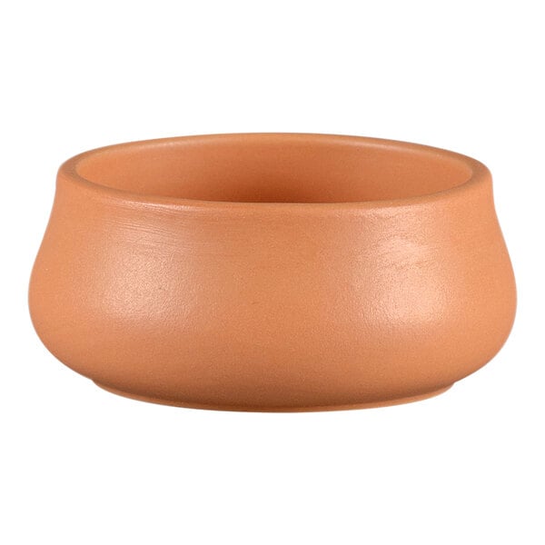 A close up of a RAK Porcelain Terra Cotta Thali Bowl.