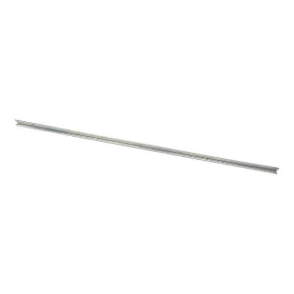 A long metal rod with a white background.
