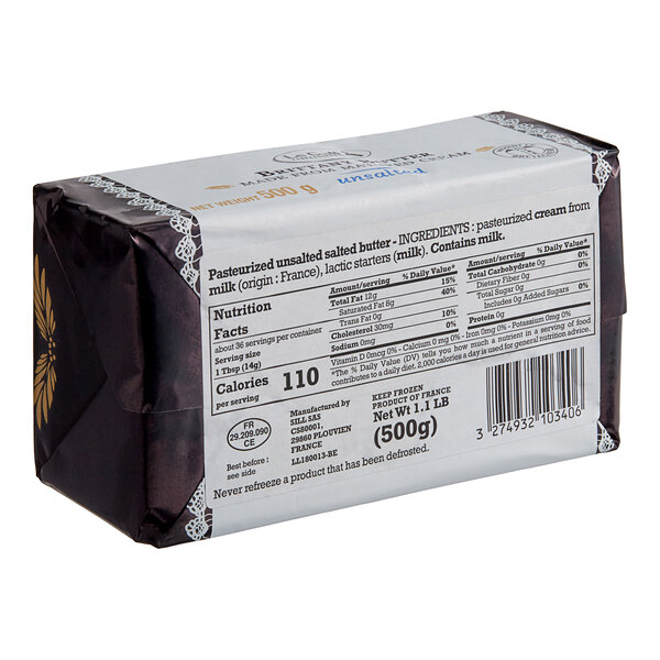 A package of Le Gall unsalted butter with a label on a white background.