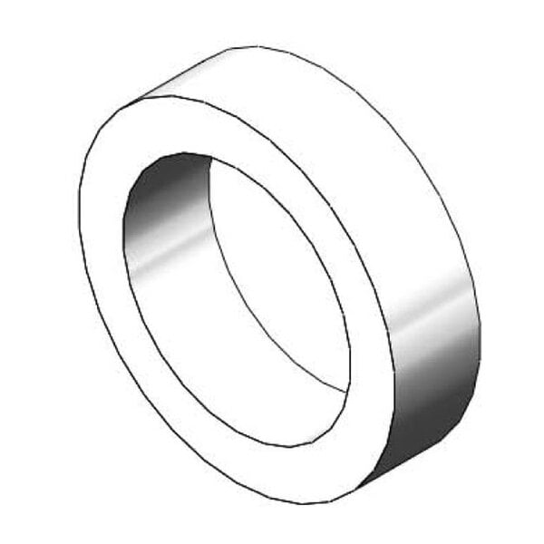 A white circular nylon spacer.