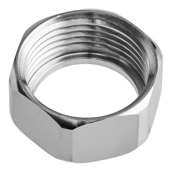 A stainless steel hexagonal nut for Estella hot water dispensers.