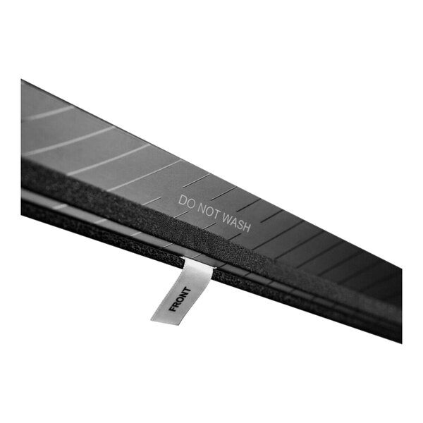 A close up of a black Danby DAP290-F True HEPA filter with a label on it.