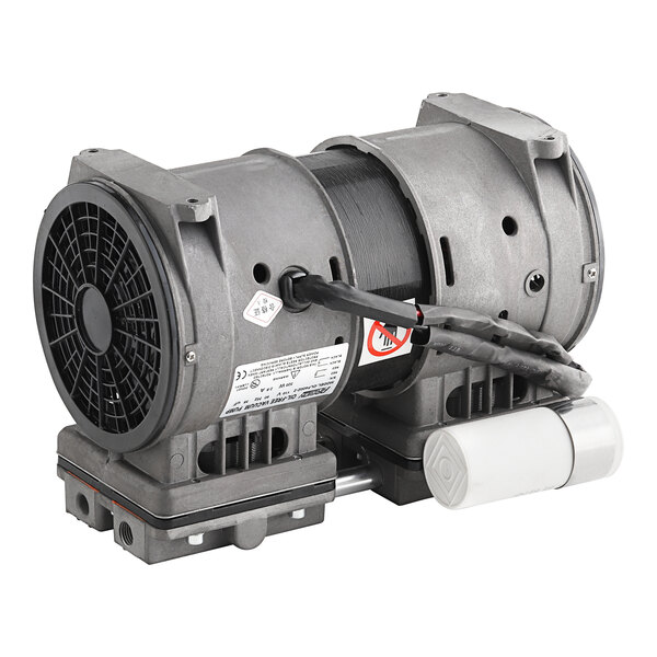 A grey and black VacPak-It replacement pump with a small electric motor on top.