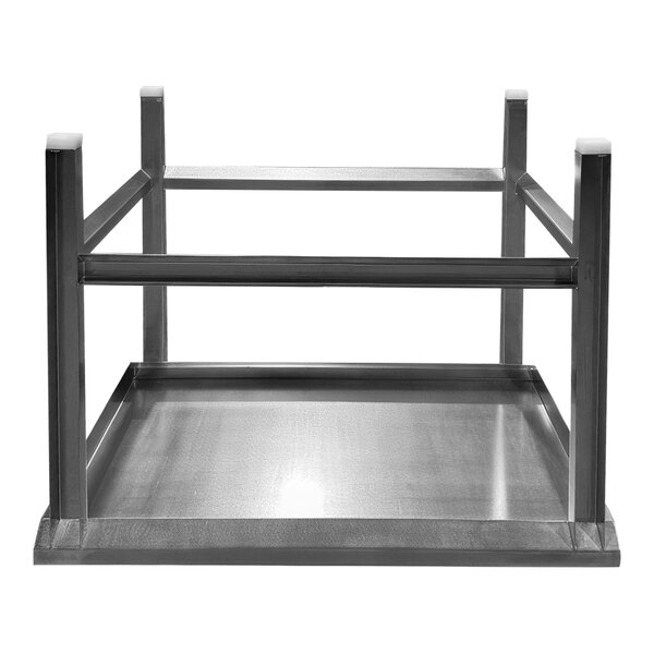 A SSL Industries stainless steel work table with UHMW foot pads.