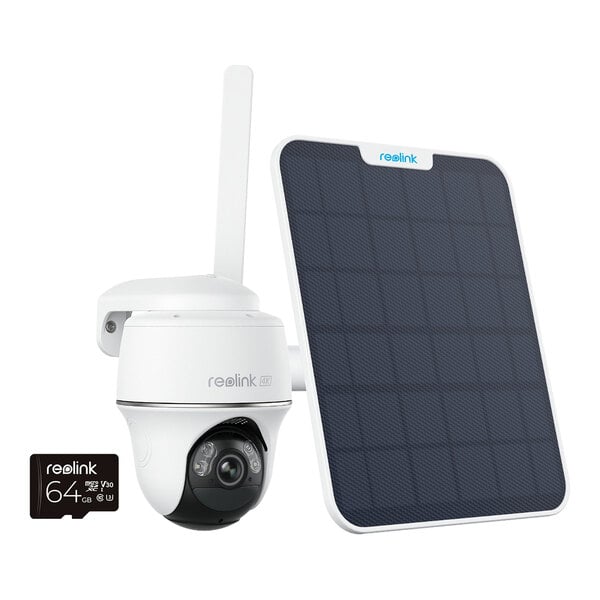 Reolink Go PT Ultra-Wide Smart 4K 4G LTE Pan-Tilt Solar / Battery Powered Camera with Solar Panel G4K4GPTS2M32