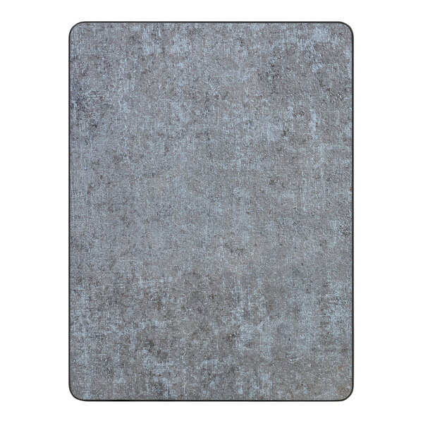 A rectangular BFM Seating composite table top with a grey surface and black edges.
