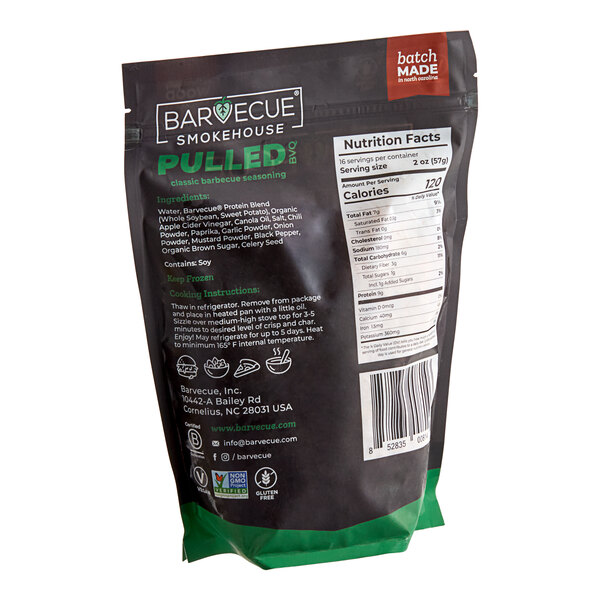 A black Barvecue bag with white and green text.