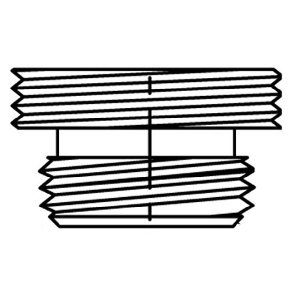 A black and white line drawing of a T&S 044A Adapter.