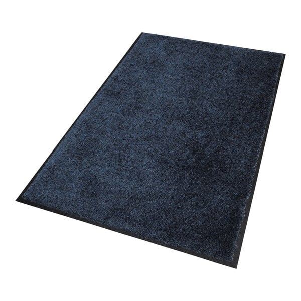 A navy M+A Matting ColorStar mat with black rubber trim.