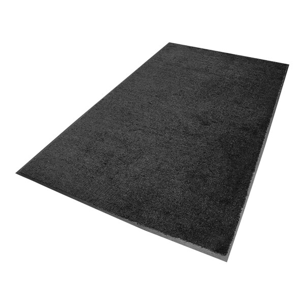 A black rectangular mat with a black border on a white background.