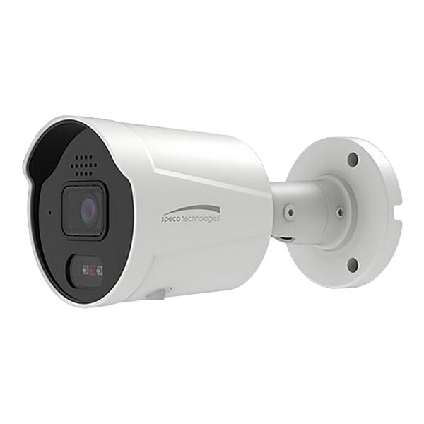A white Speco Technologies IP bullet camera with a black lens.
