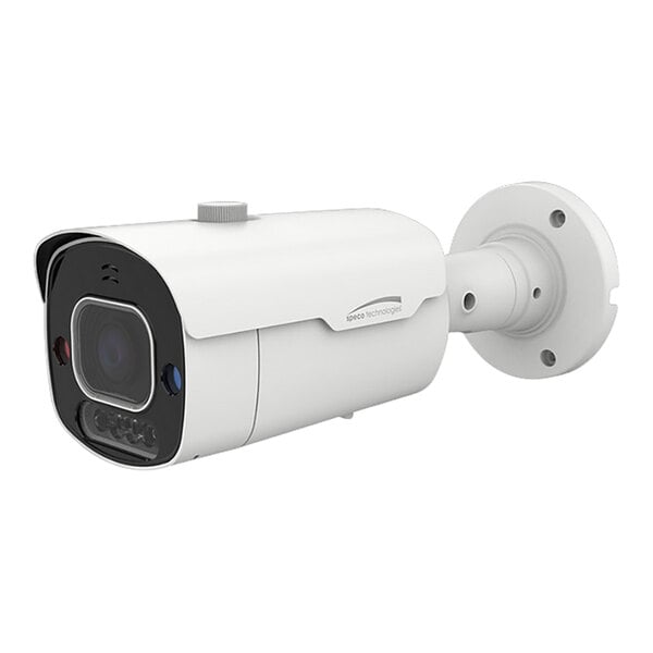 A white Speco Technologies IP bullet camera with a black circle around the lens.