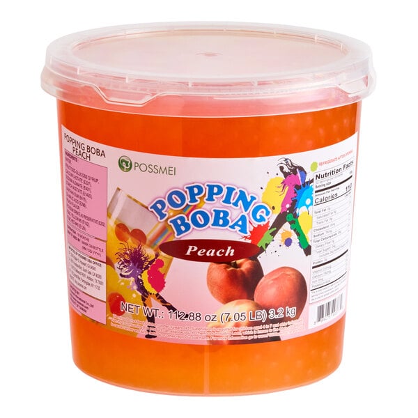 Possmei Peach Popping Boba 7.05 lb.