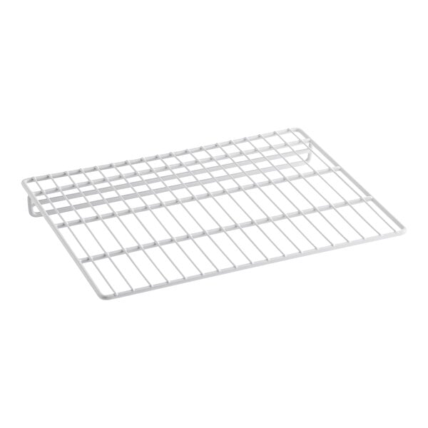 An Avantco wire shelf with a wire rack on it.