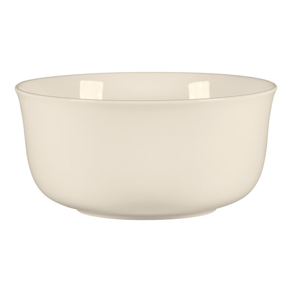 A white RAK Porcelain Bravura bone china bowl with a white background.