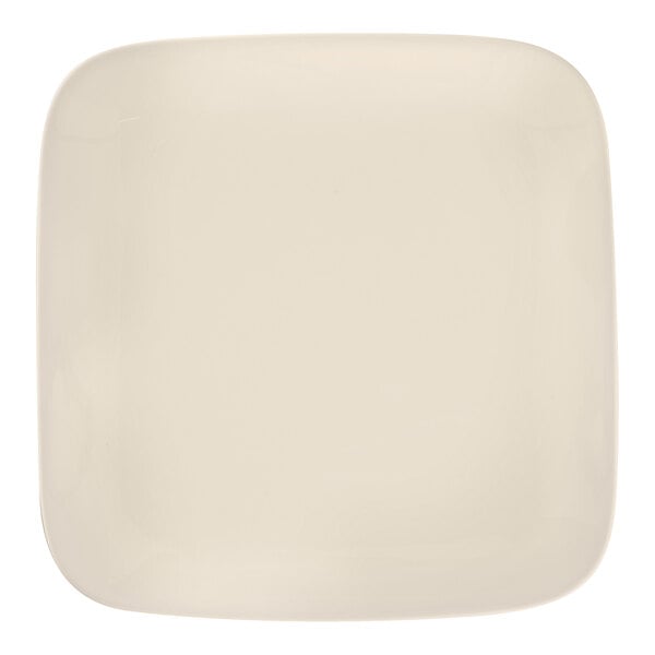 A white square RAK Porcelain Bravura bone china plate.