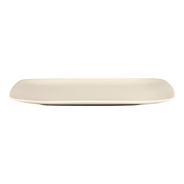 A white rectangular RAK Porcelain Bravura bone china plate.