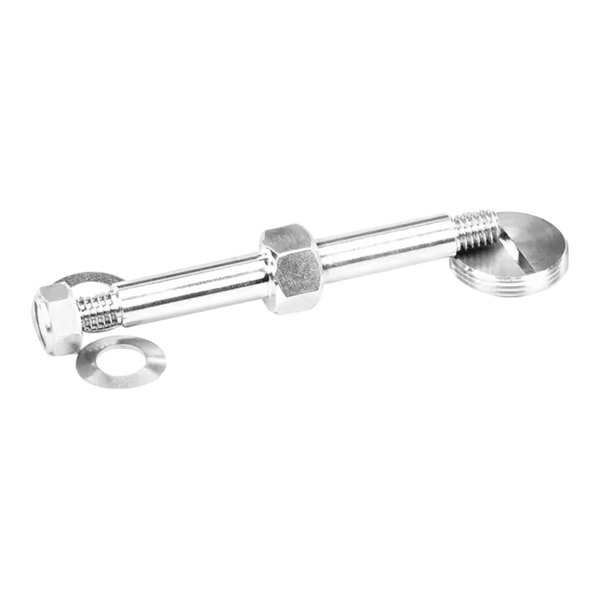 A non-adjustable shoulder bolt with a nut on it.