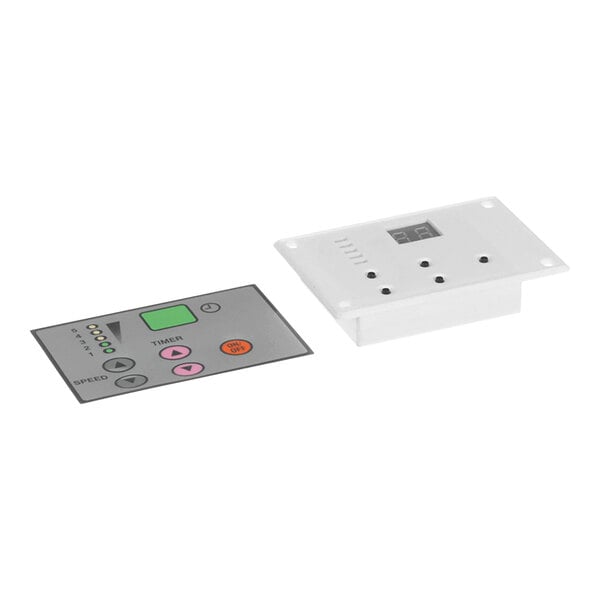 The control panel circuit board for a Vollrath XMIX1002 with buttons and a digital display.