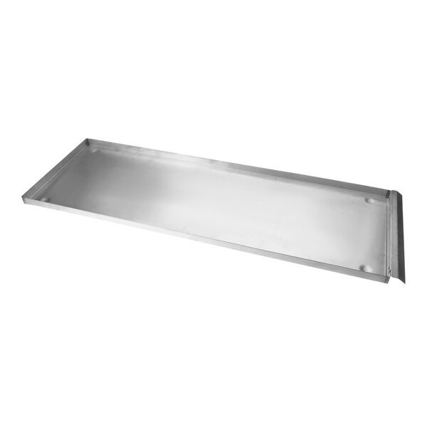 A metal crumb tray with a handle for a Garland / US Range oven.