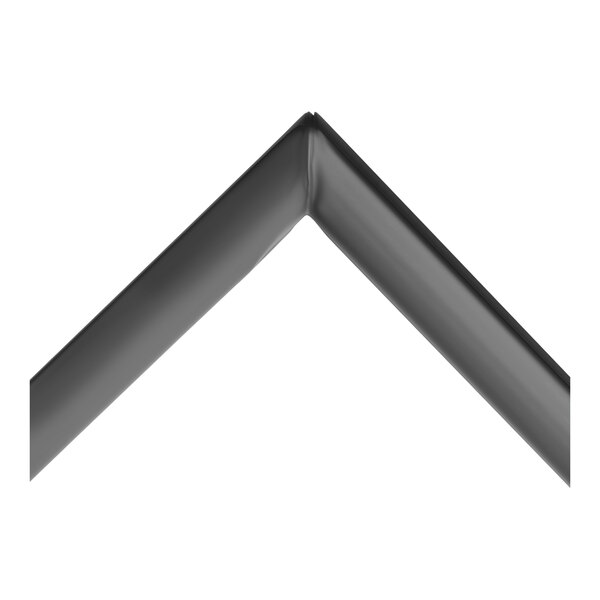 A black silicone door gasket with angled corners, designed for sealing applications.