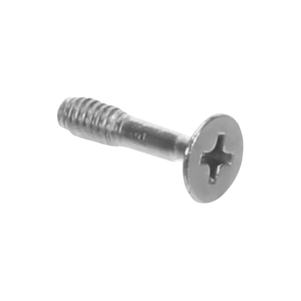 A close-up of a Garland screw with a captive flat head.