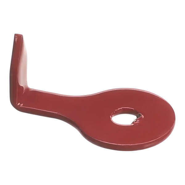 A red metal Anfim Pointer with a hole in the middle.