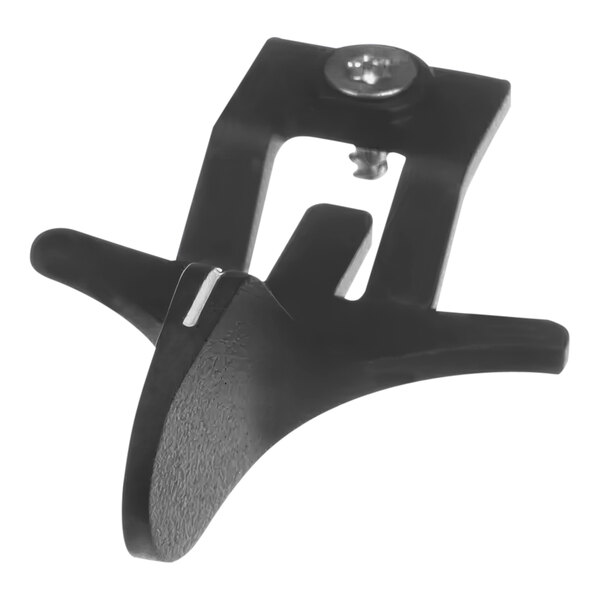 A black plastic Anfim grind size adjustment handle with a screw.