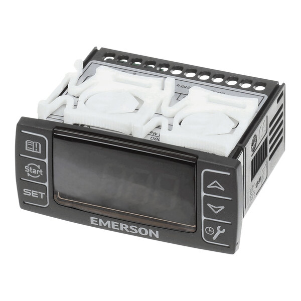 A black digital Vollrath temperature controller unit with a display.