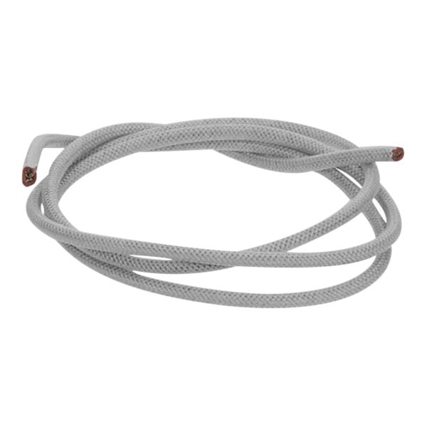 A grey Food Warming Equipment 14 gauge wire with red ends.