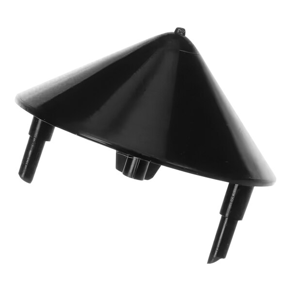 A black plastic cone.