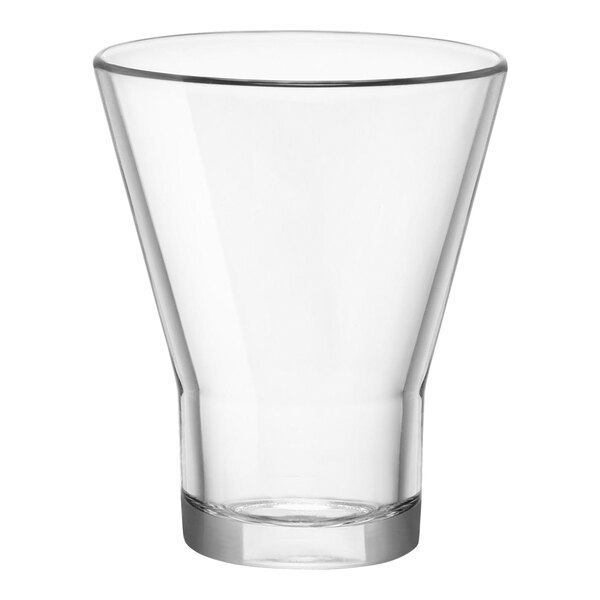 A clear glass Bormioli Rocco Vega tumbler.