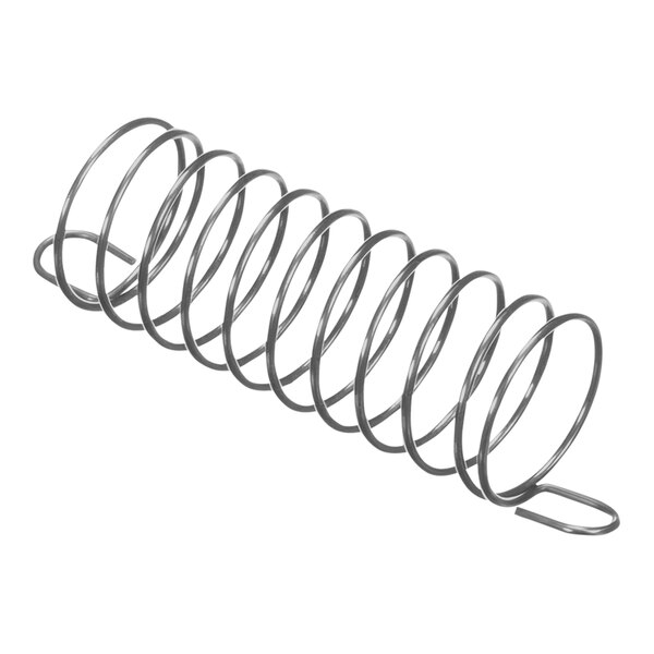 A close-up of a metal coil with a spiral on it.