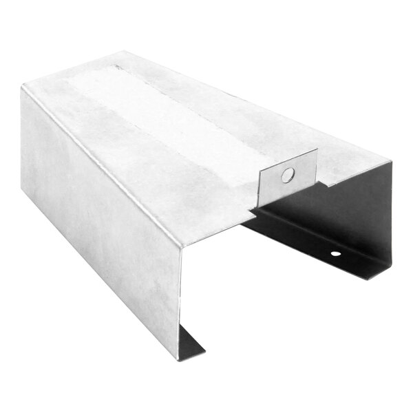A metal piece for a Garland / US Range grease chute with a white background.