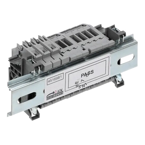 A close-up of a Garland / US Range terminal block.