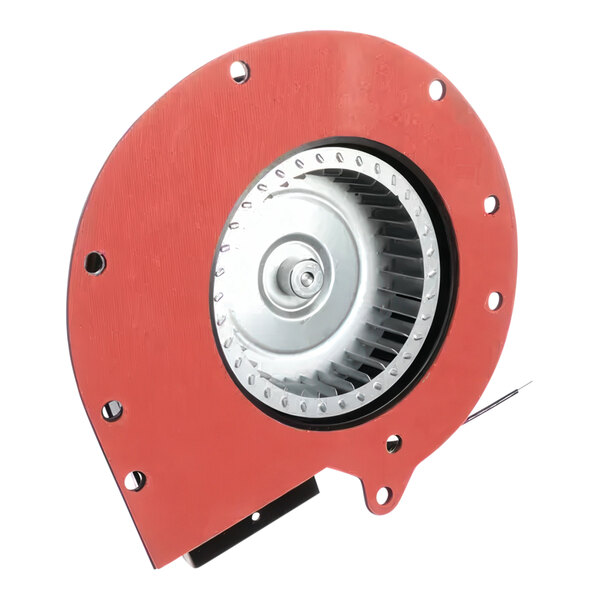 A red and silver Z-600-4073 blower assembly for a countertop or drop-in food warmer.