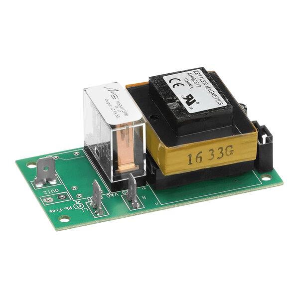 A close-up of a black rectangular Nemco Control Board with green and black electronic components.