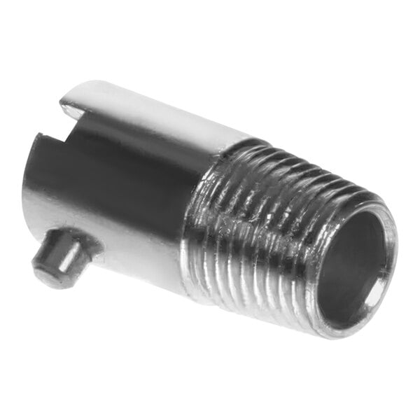 A stainless steel threaded Bayonet adaptor for a Garland / US Range platen.