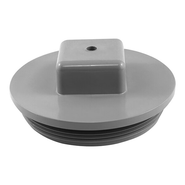 A grey plastic Endura XL sampling access cap with a hole in the middle.