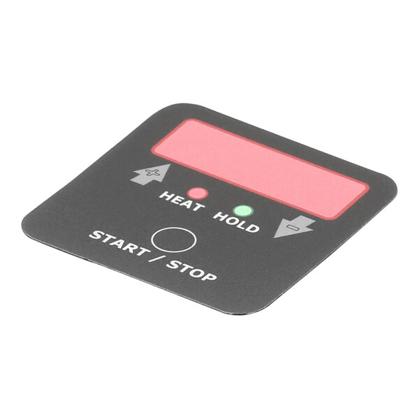 A black square Nemco control label with white and red text.