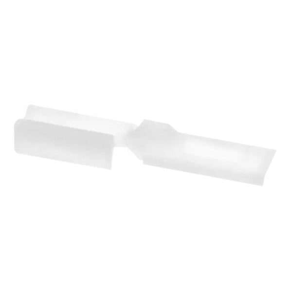 A white rectangular plastic slider with a white background.