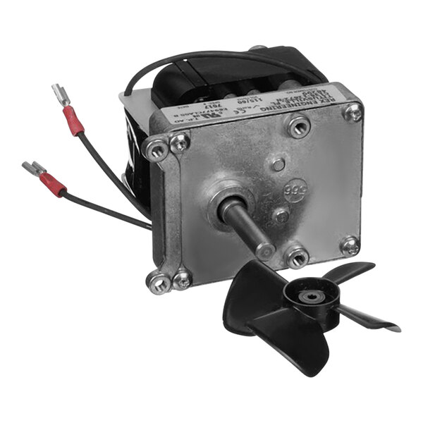 A Nemco 48299 motor with a black propeller.