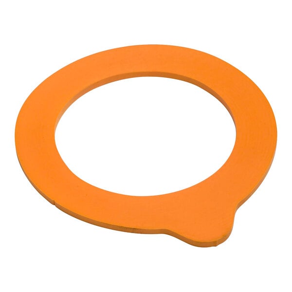 An orange Fido jar gasket.