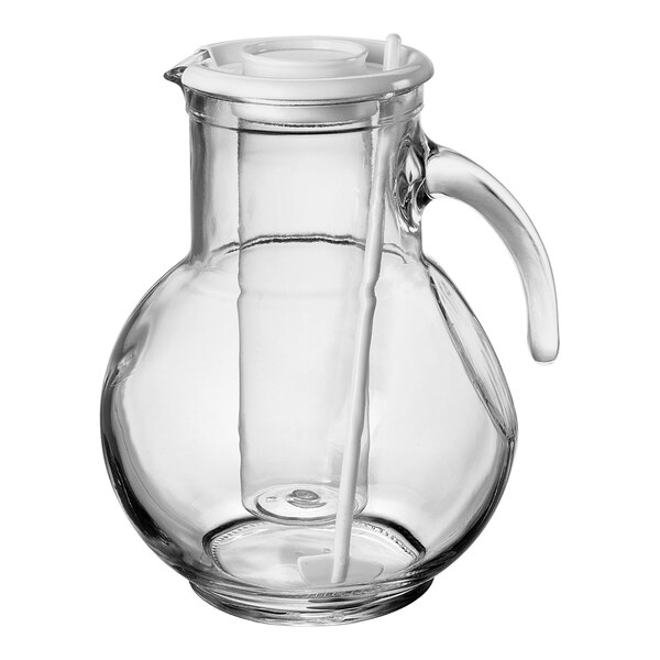 A white plastic stirrer with a flat end.