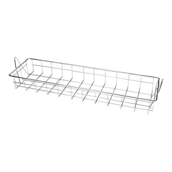 A Vollrath wire basket on a white background.