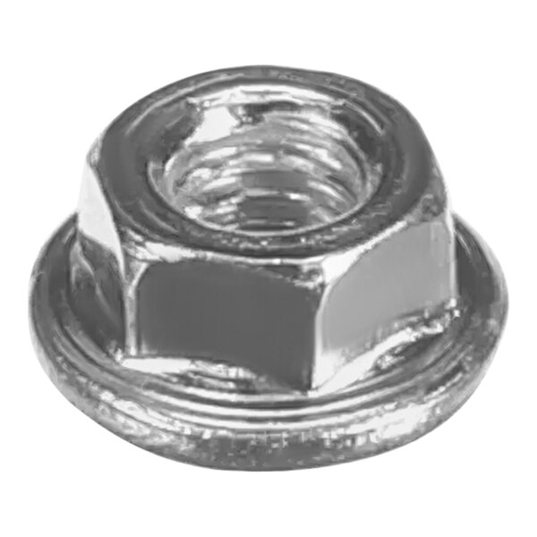 A close up of an Anfim nut with a metal washer on top.