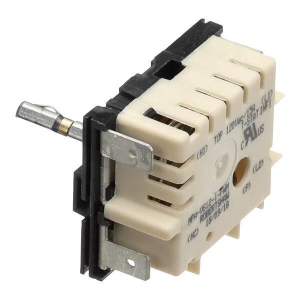 A white and black T-STAT-INF1 thermostat.