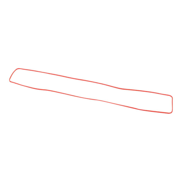 A white surface with a red line.